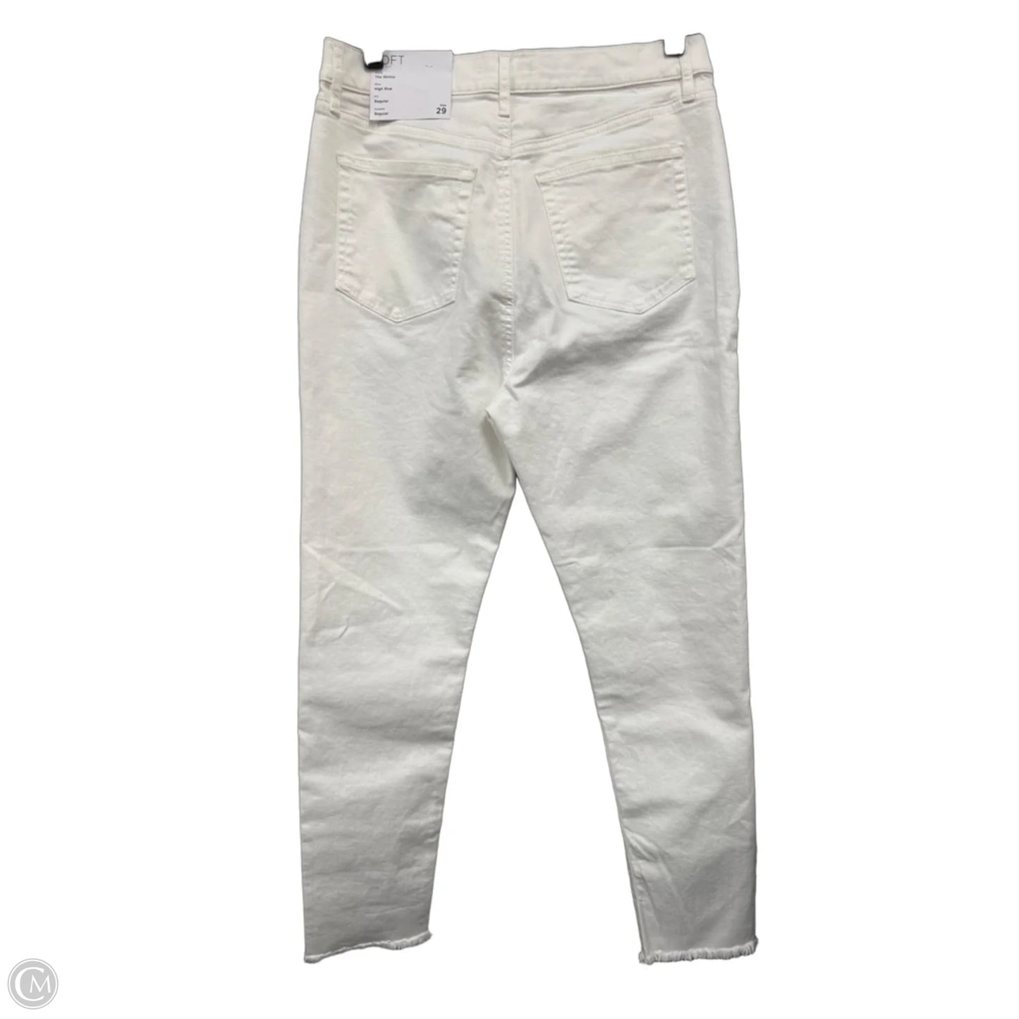 Jeans Skinny By Loft In Cream, Size: 8
