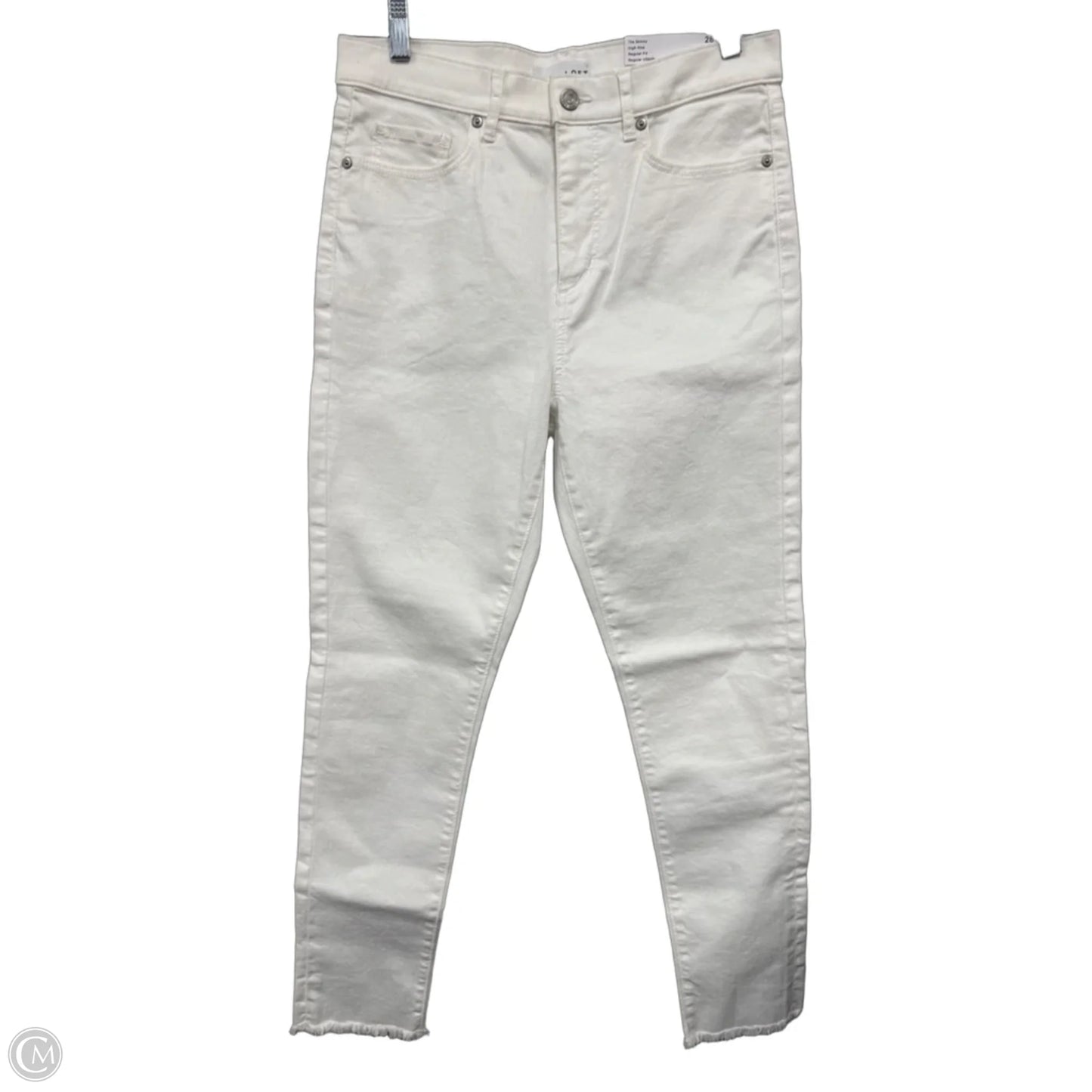 Jeans Skinny By Loft In Cream, Size: 6