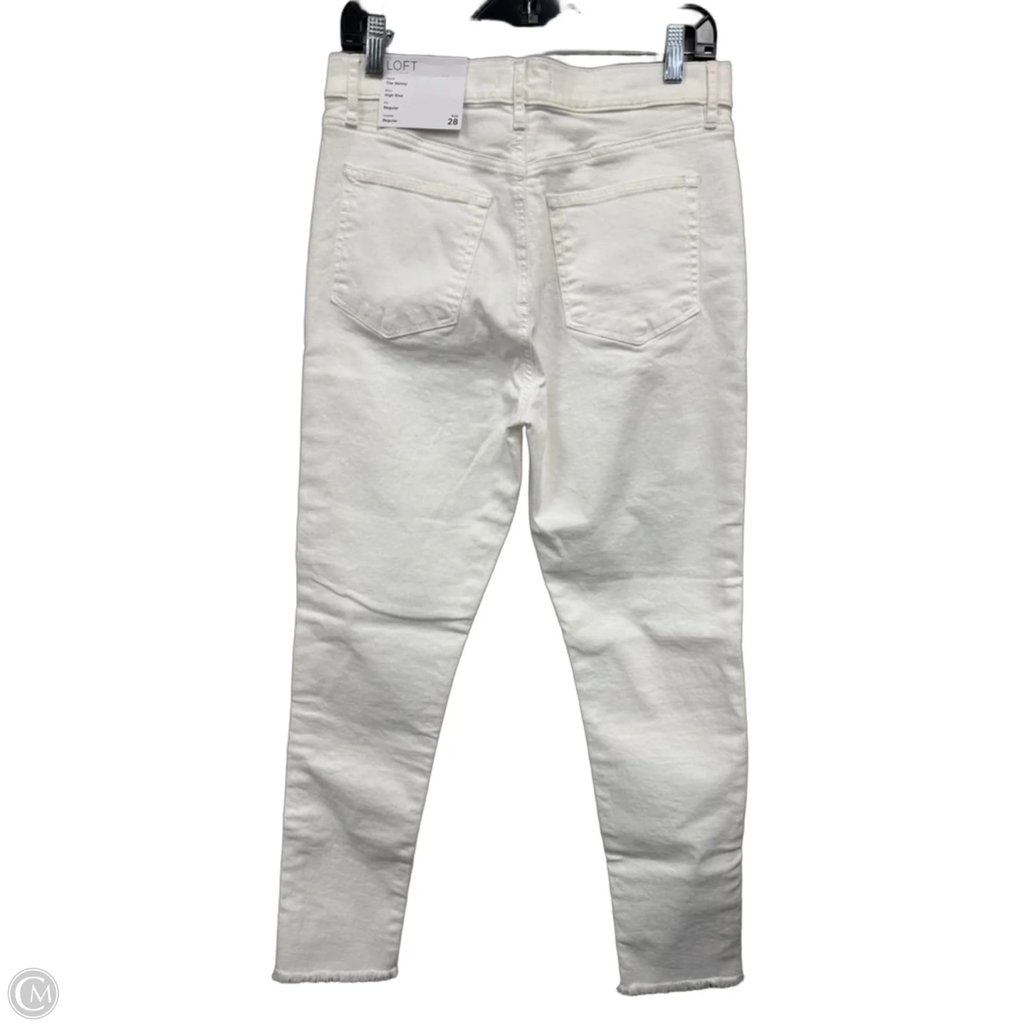 Jeans Skinny By Loft In Cream, Size: 6