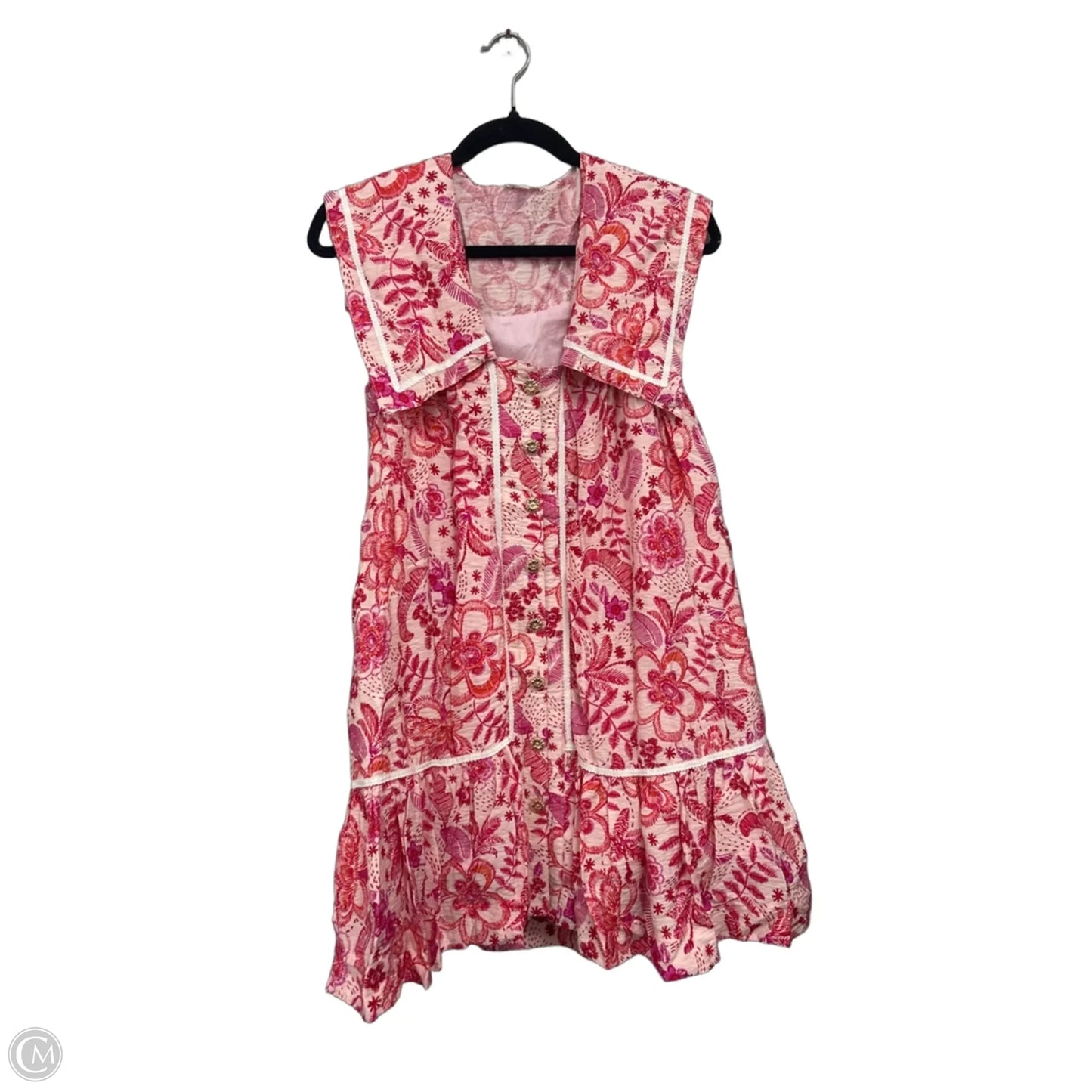 Dress Casual Short By Tcec In Pink & Red, Size: S