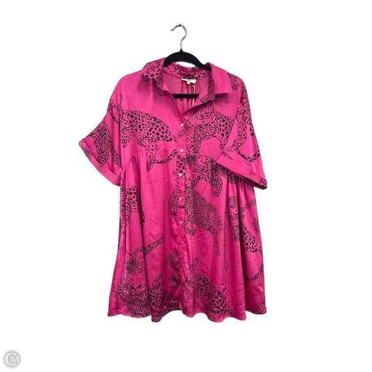 Dress Casual Short By Entro In Black & Pink, Size: S