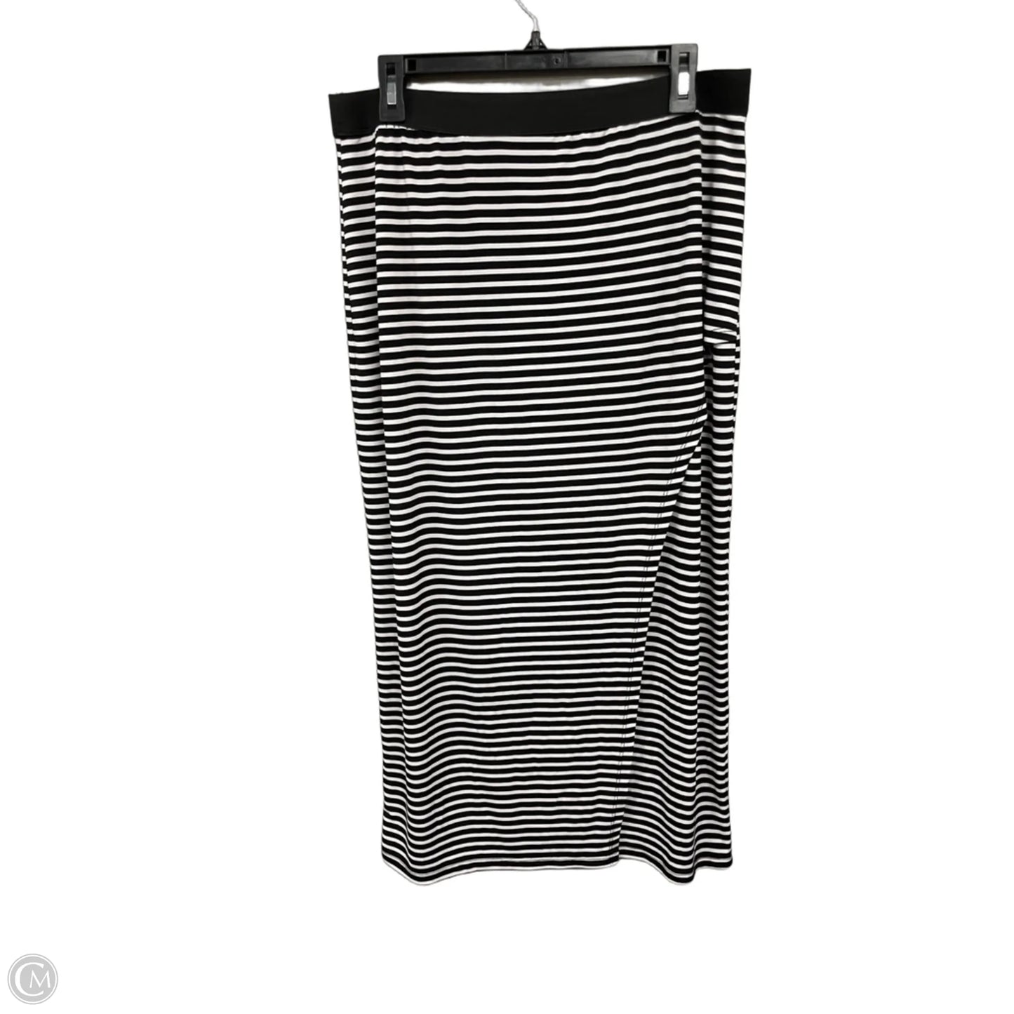 Skirt Midi By Clothes Mentor In Black & White, Size: Lp