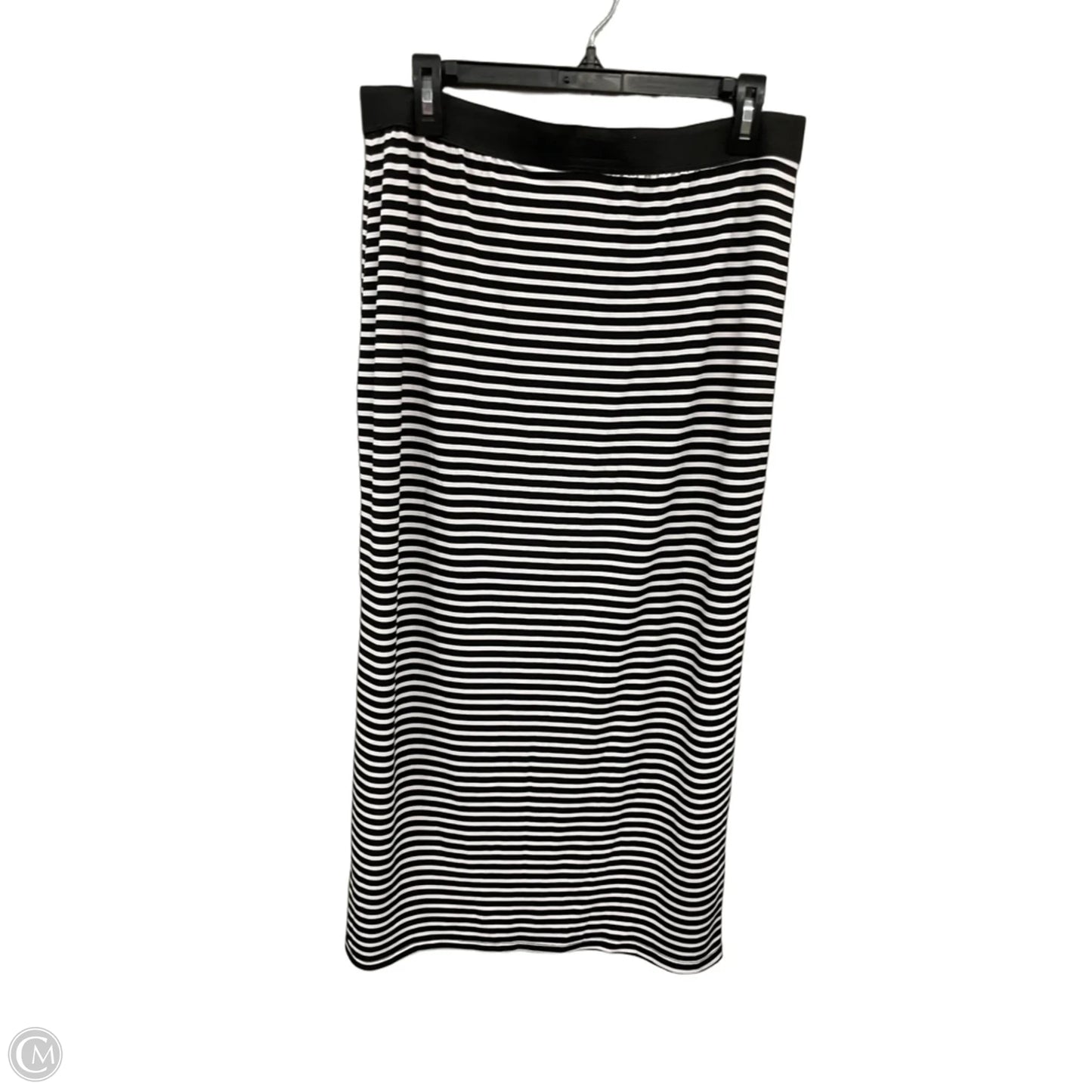 Skirt Midi By Clothes Mentor In Black & White, Size: Lp