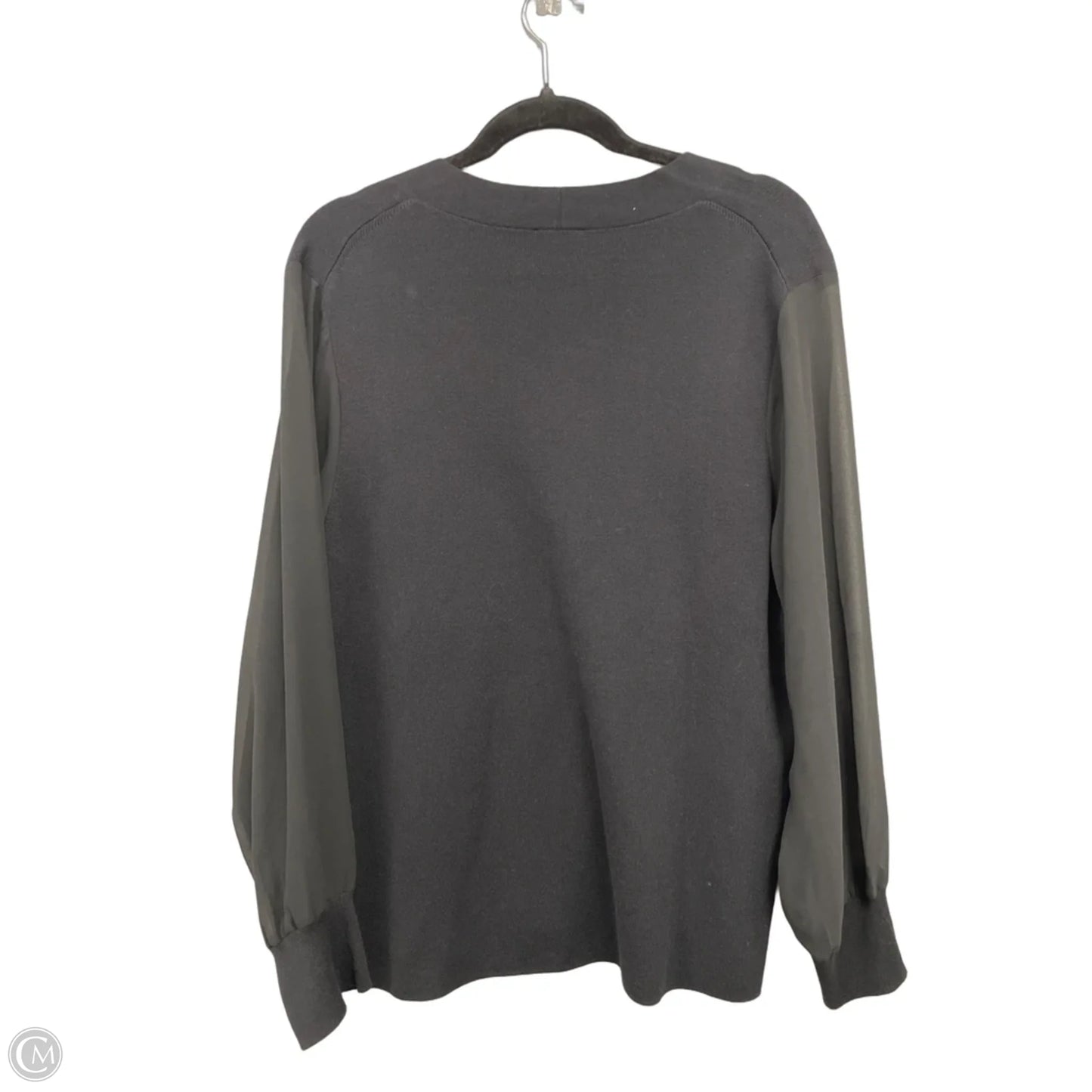 Top Long Sleeve By Talbots In Black, Size: 1x