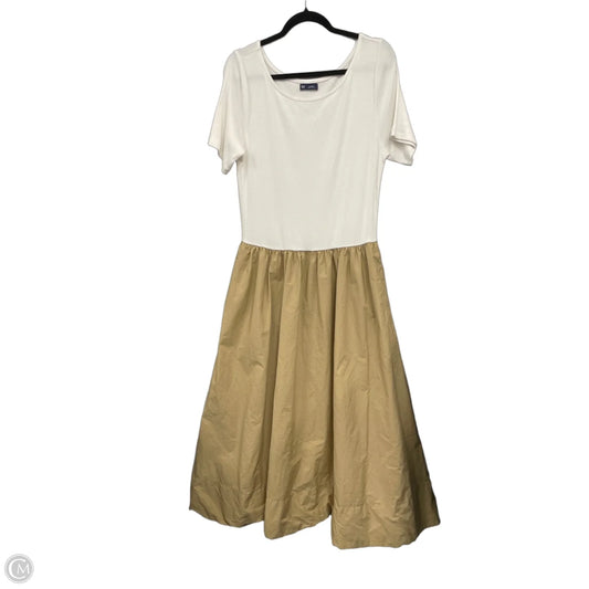 Dress Casual Maxi By Gap In Cream & Tan, Size: Xl