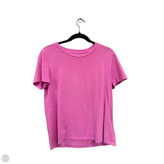 Top Short Sleeve Basic By Gap In Pink, Size: M
