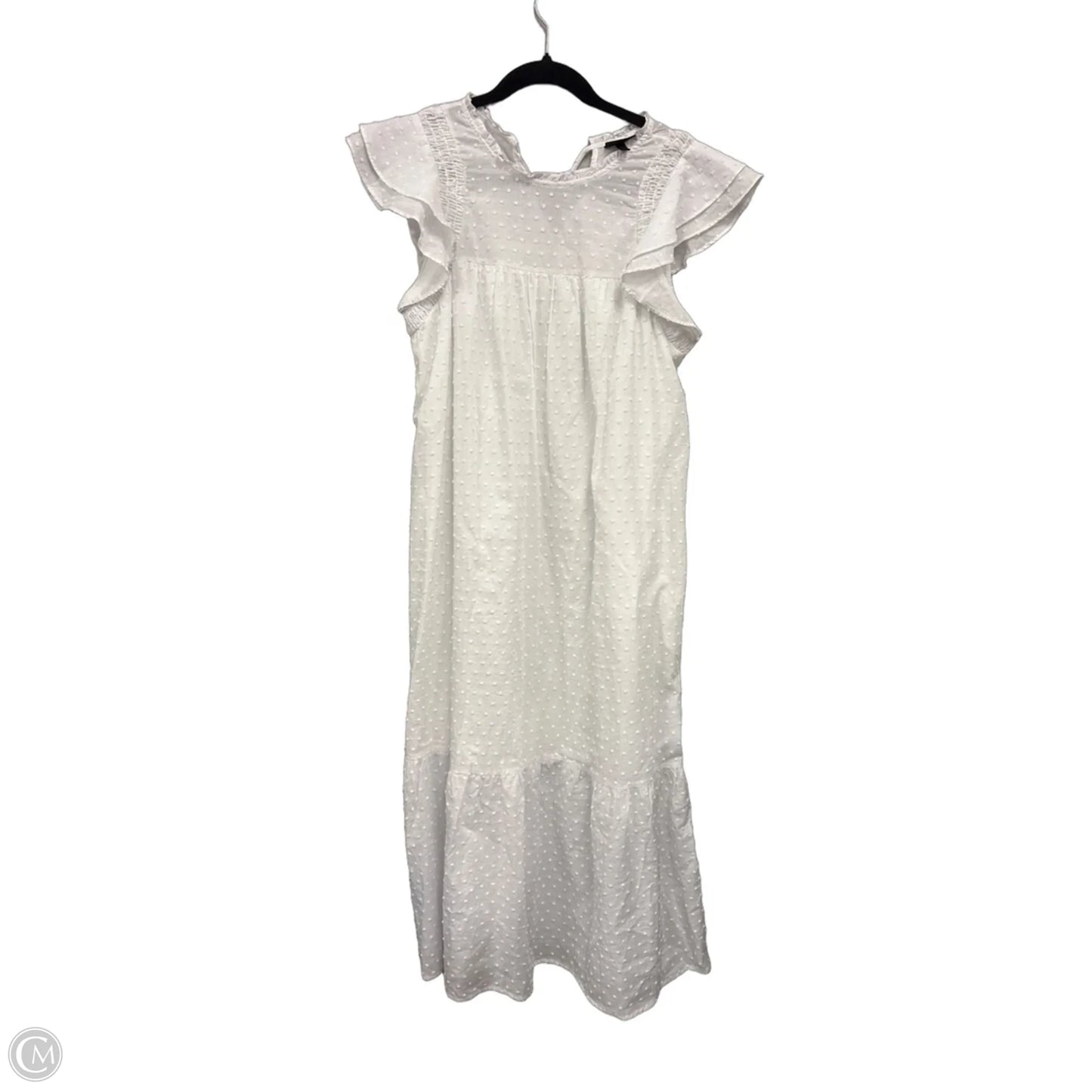 Dress Casual Midi By Who What Wear In White, Size: M
