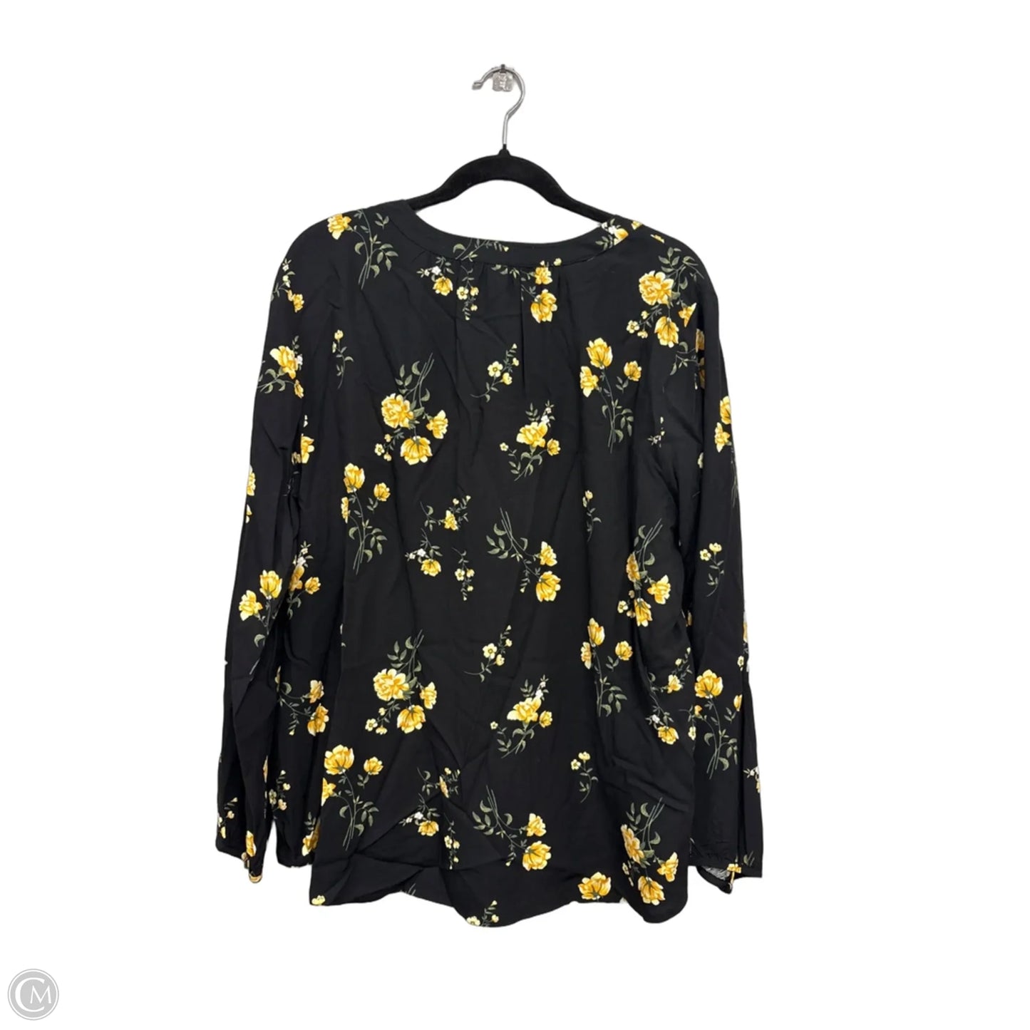 Top Long Sleeve By Old Navy In Black & Yellow, Size: Xl