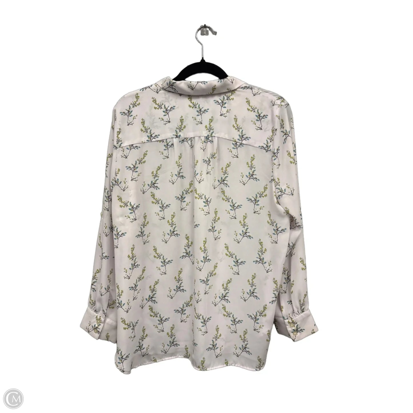 Top Long Sleeve By Loft In Blue & Pink, Size: Lp