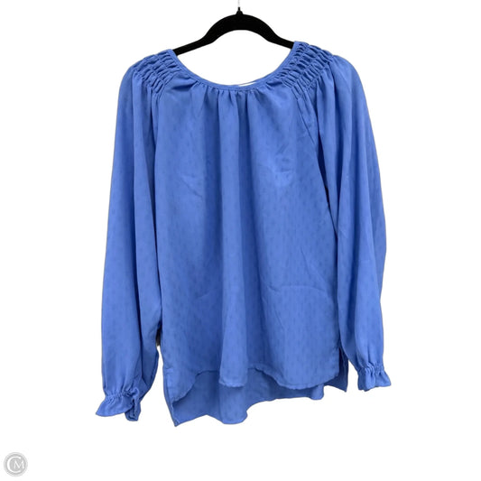 Top Long Sleeve By Jessica Simpson In Blue, Size: M