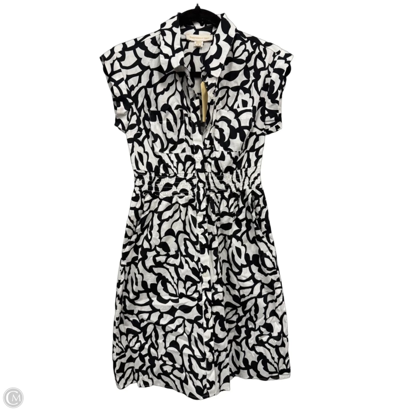 Dress Casual Short By Monteau In Black & White, Size: S