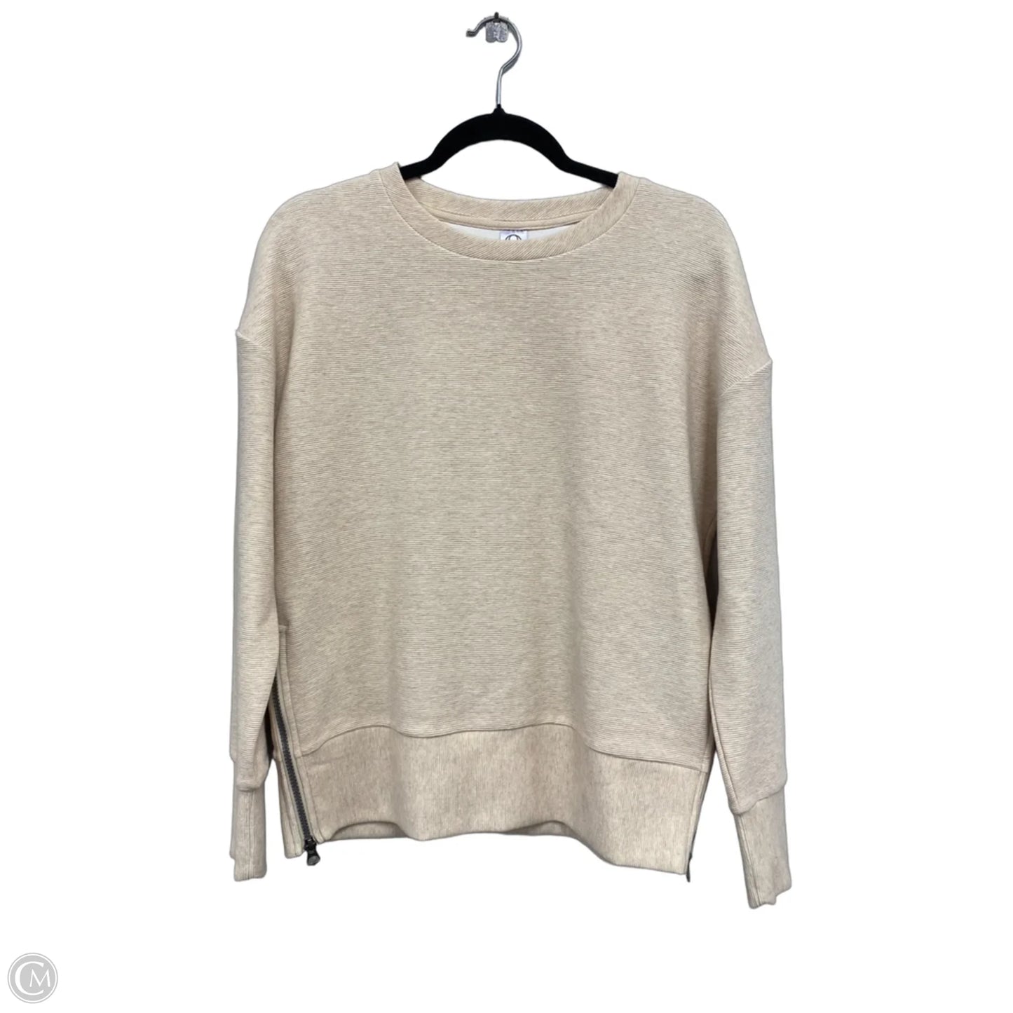 Sweatshirt Crewneck By Clothes Mentor In Tan, Size: Xs