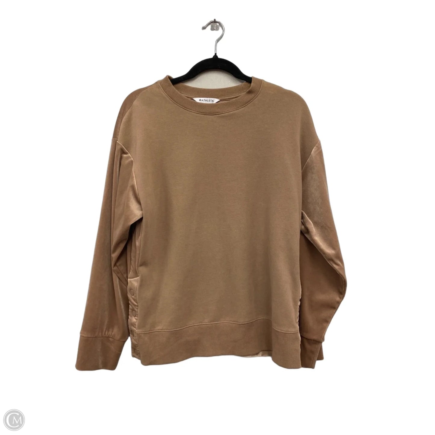 Sweatshirt Crewneck By Athleta In Brown, Size: S