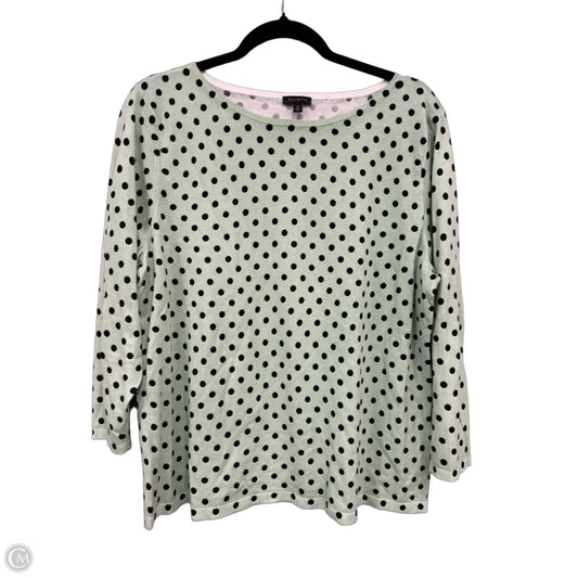 Sweater By Talbots In Black & Green, Size: Xl