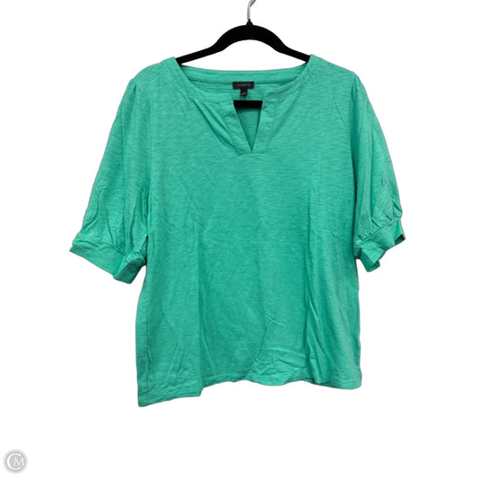 Top Short Sleeve By Talbots In Green, Size: L