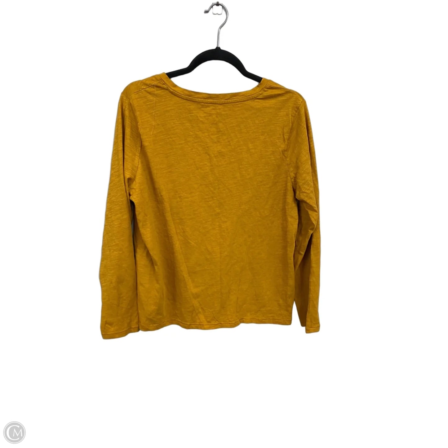 Top Long Sleeve Basic By Sonoma In Gold, Size: Lp