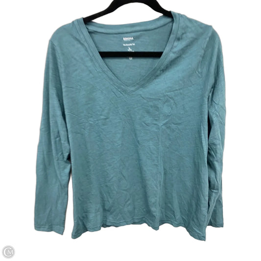 Top Long Sleeve Basic By Sonoma In Green, Size: Lp