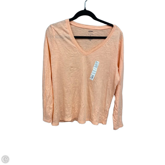 Top Long Sleeve Basic By Sonoma In Peach, Size: Lp