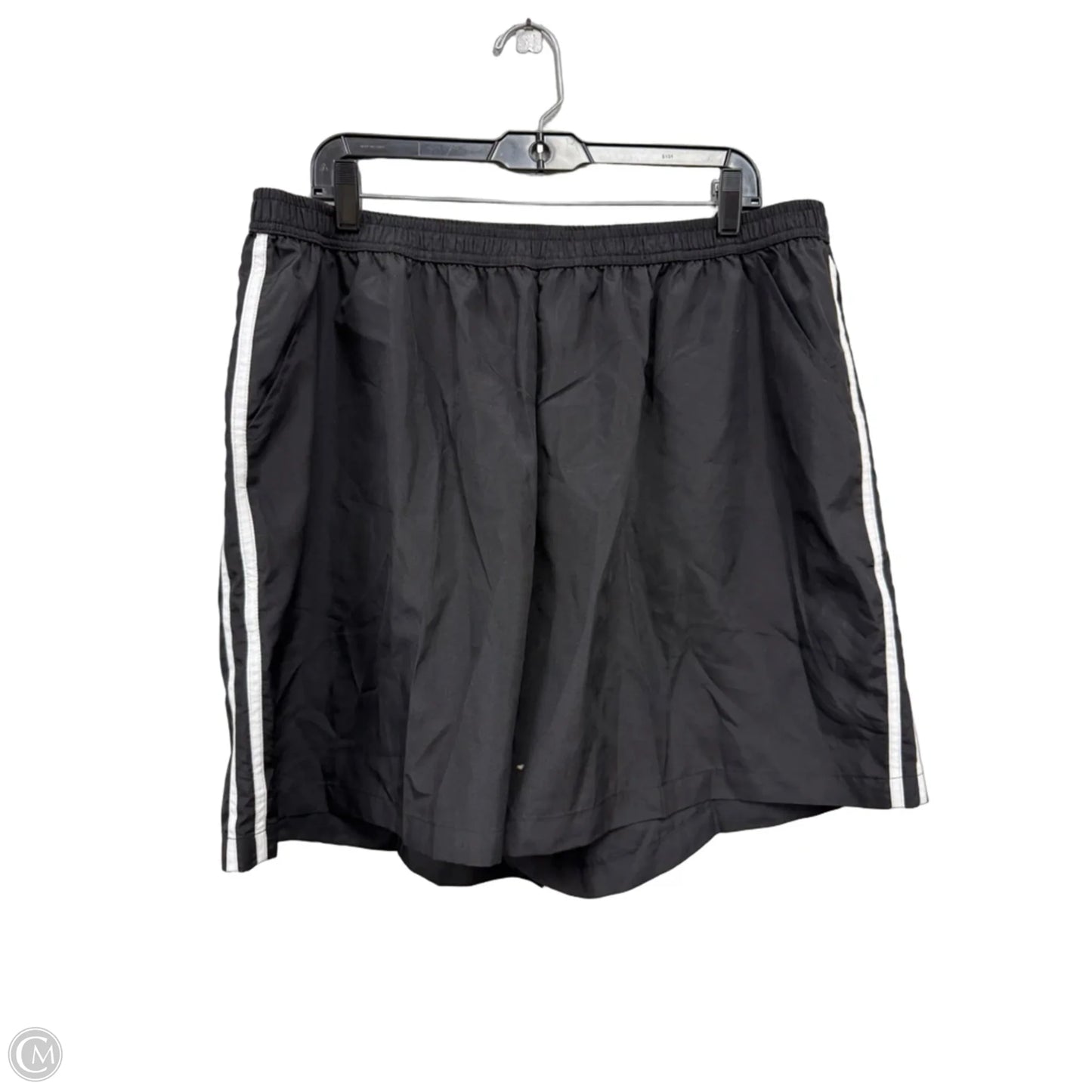 Athletic Shorts By Just My Size In Black & White, Size: 3x