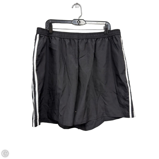 Athletic Shorts By Just My Size In Black & White, Size: 3x