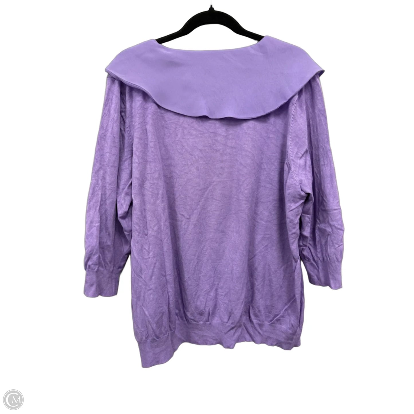 Sweater By Clothes Mentor In Purple, Size: 2x