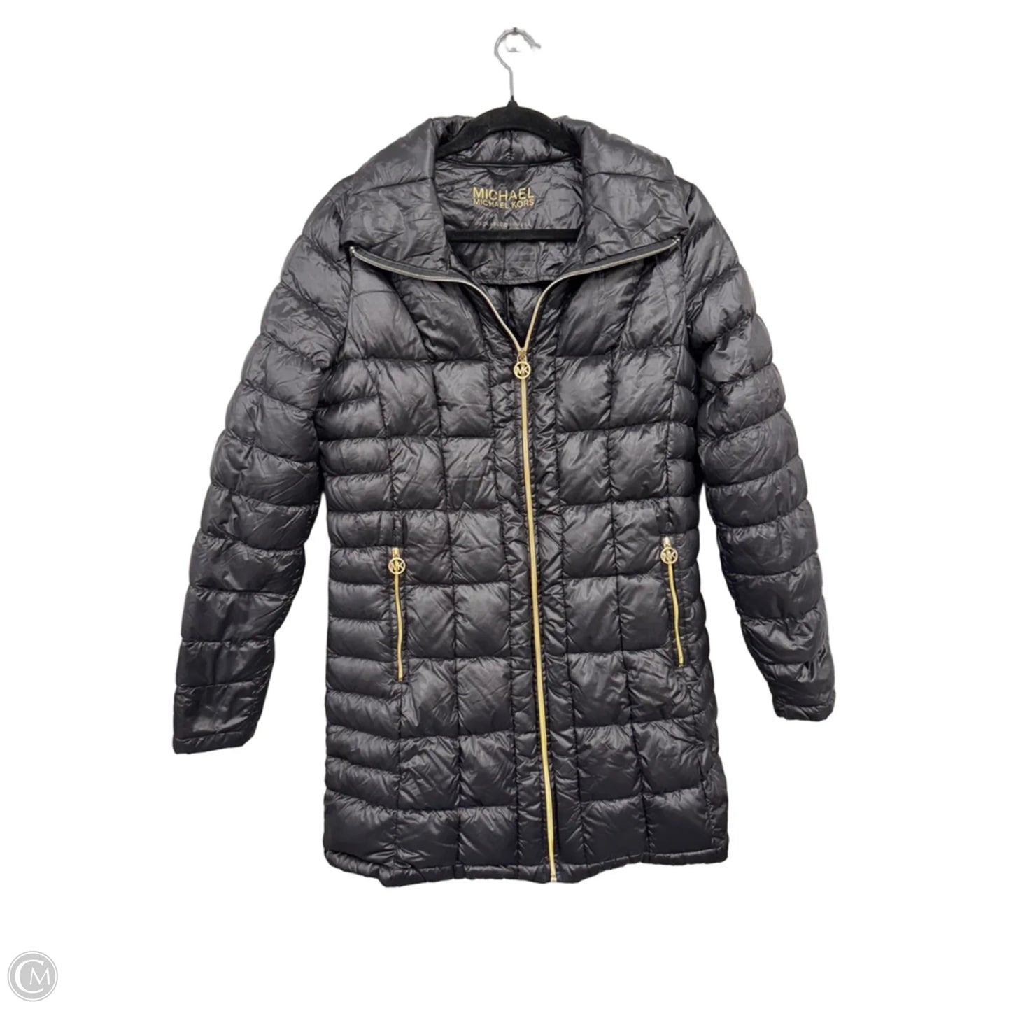 Jacket Puffer & Quilted By Michael By Michael Kors In Black, Size: L