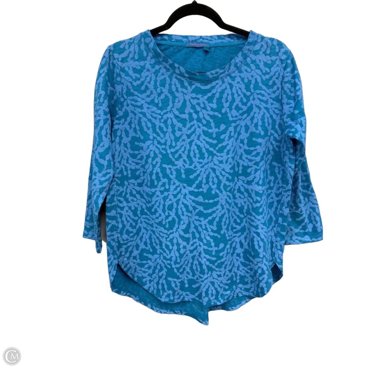 Top 3/4 Sleeve By Fresh Produce In Blue & Purple, Size: S