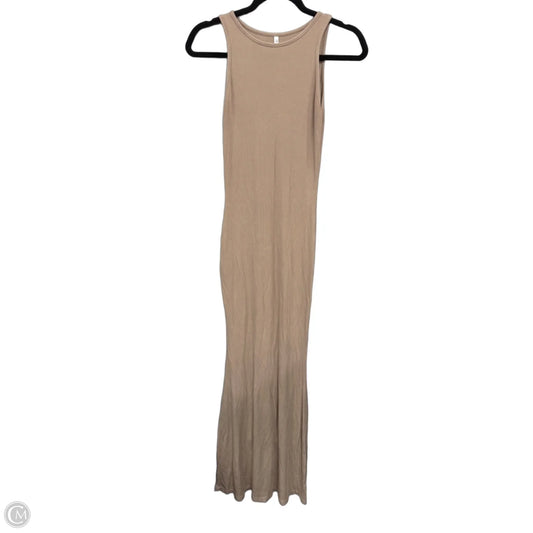 Dress Casual Maxi By Clothes Mentor In Tan, Size: L