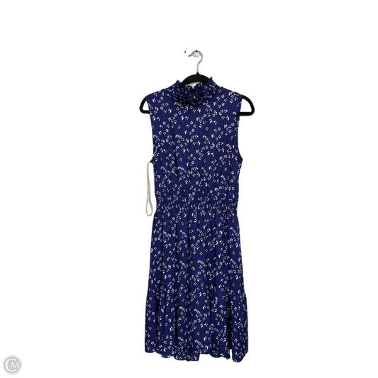 Dress Casual Midi By Nanette By Nanette Lepore In Blue & White, Size: 12