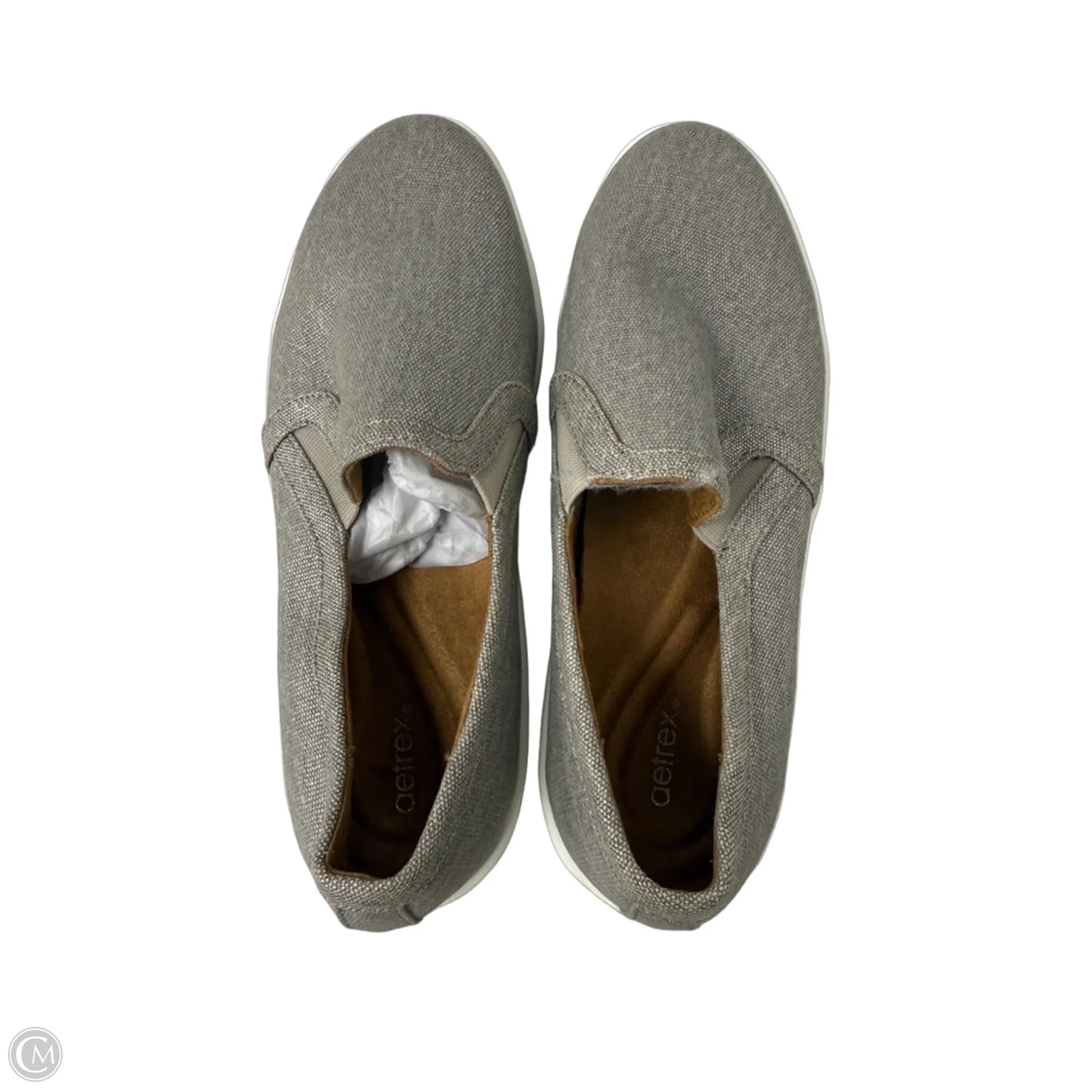 Shoes Flats By Aetrex In Grey, Size: 7