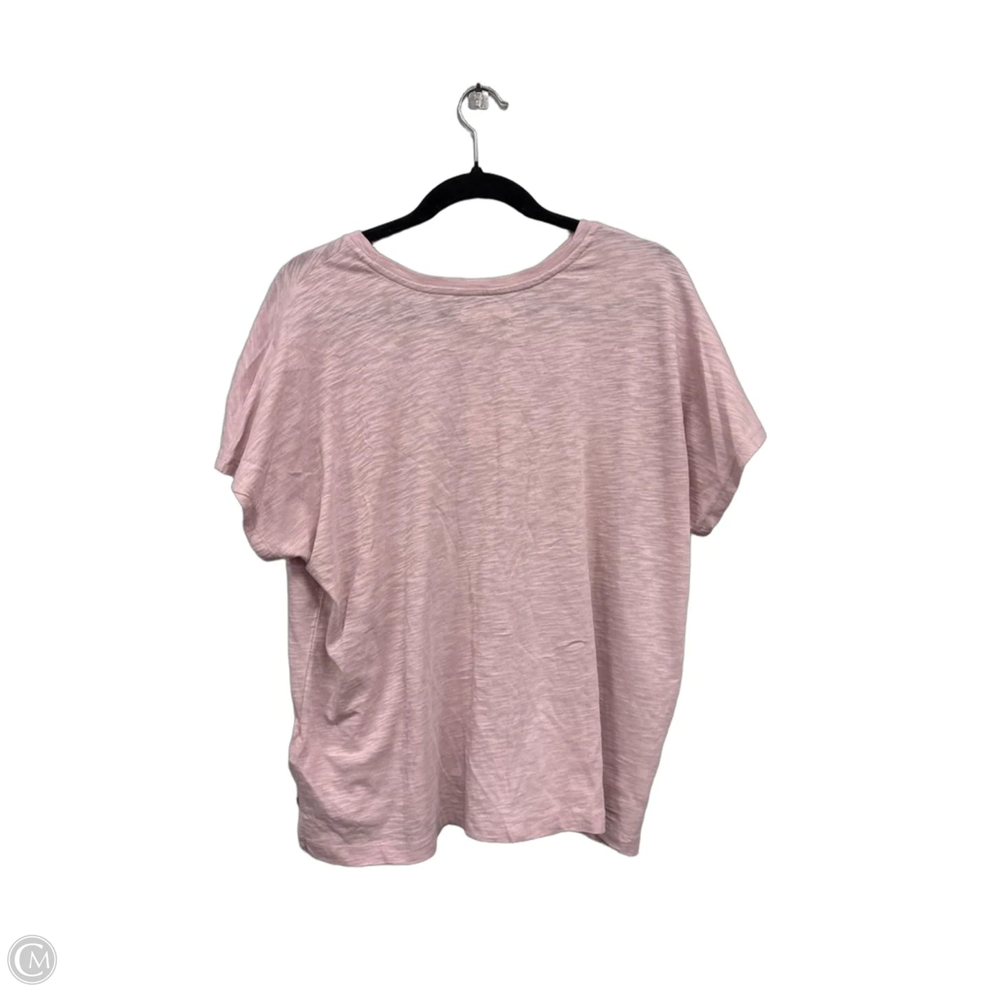 Top Short Sleeve Basic By Madewell In Pink, Size: Xl