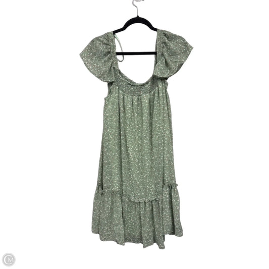 Dress Casual Short By She + Sky In Green & Orange, Size: L
