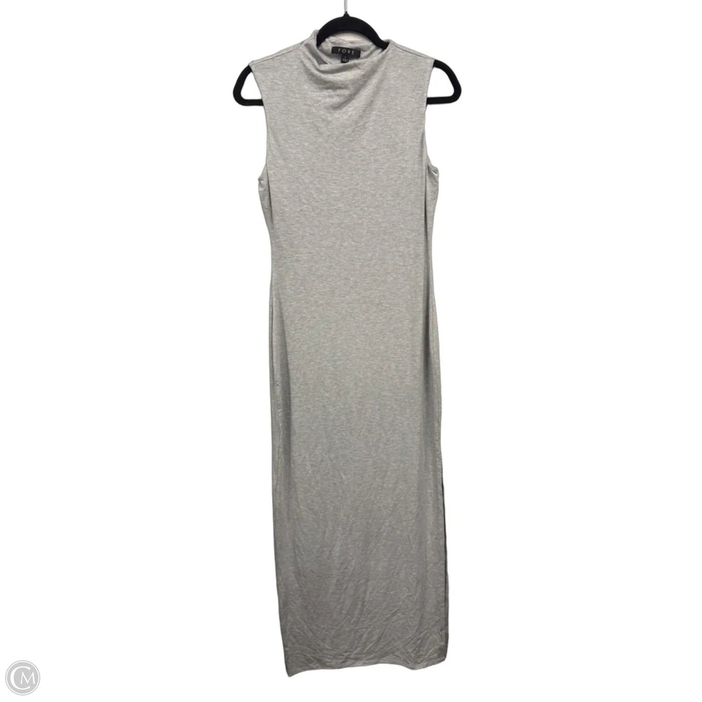 Dress Casual Maxi By Fore In Grey, Size: L
