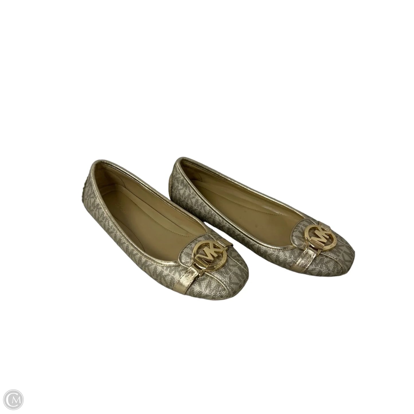 Shoes Flats By Michael By Michael Kors In Gold, Size: 8