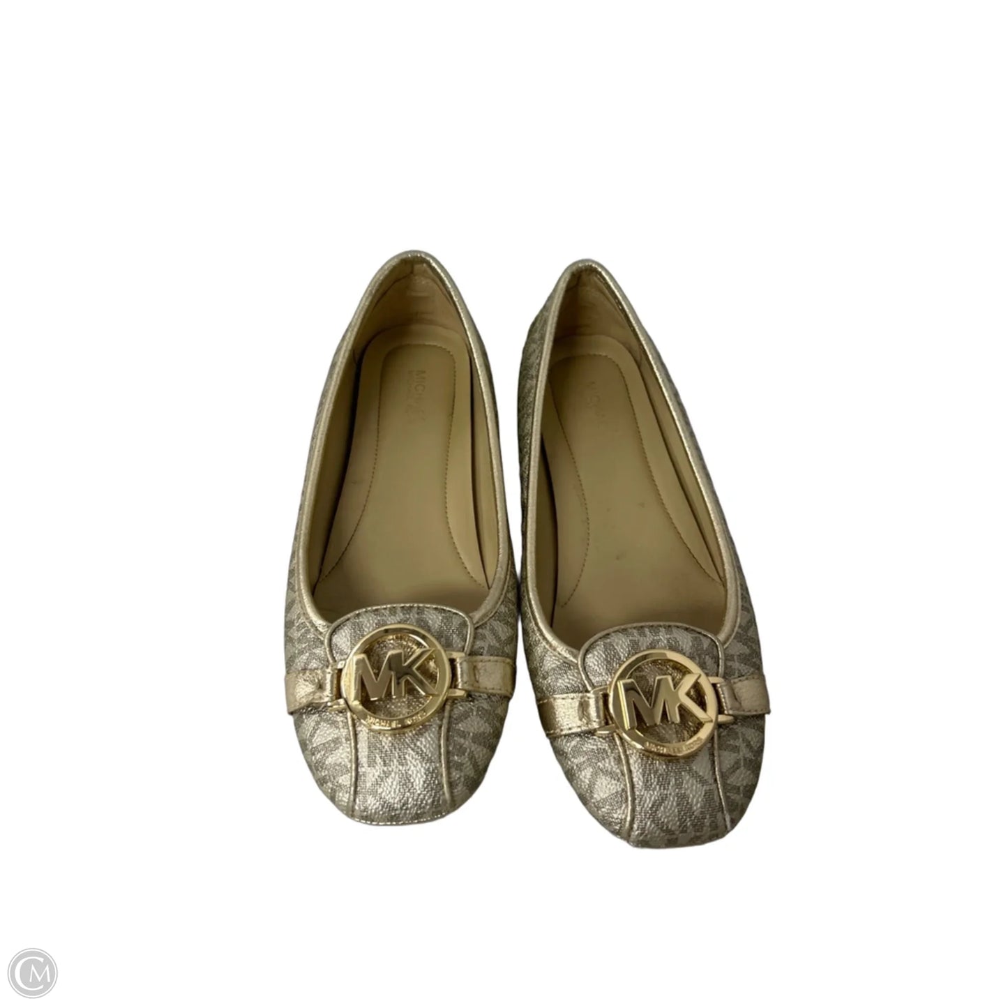 Shoes Flats By Michael By Michael Kors In Gold, Size: 8