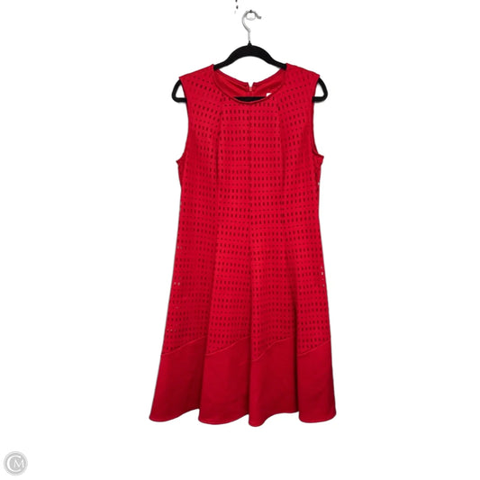 Dress Casual Midi By Joseph Ribkoff In Red, Size: 16
