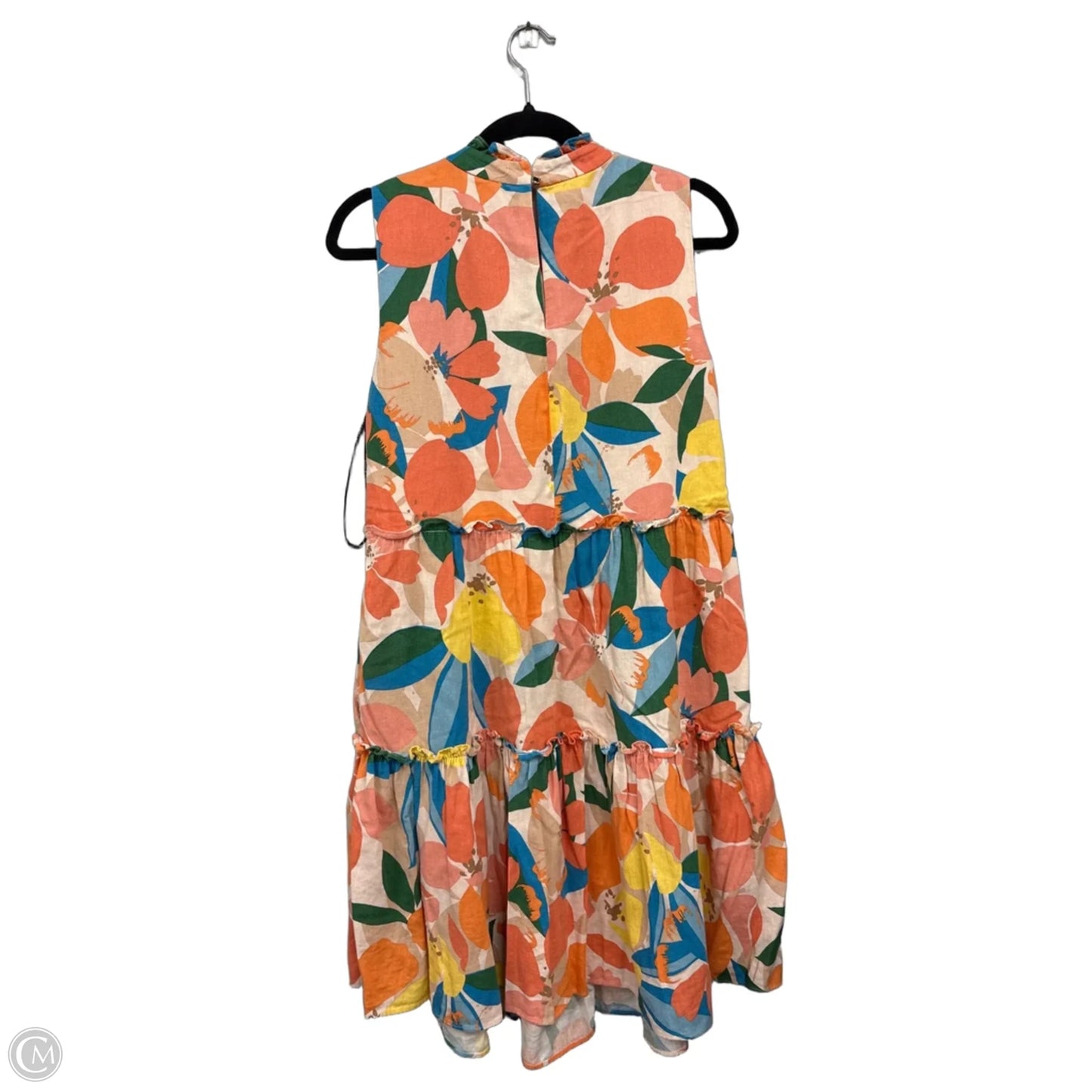Dress Casual Midi By Vince Camuto In Blue & Orange, Size: 14