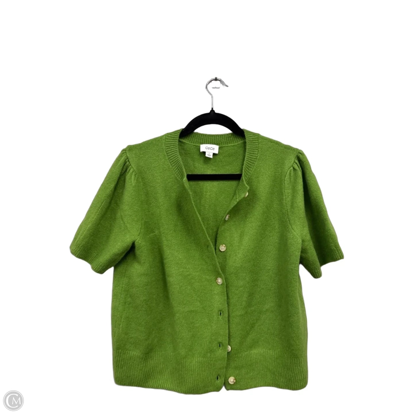 Sweater Short Sleeve By Cece In Green, Size: M