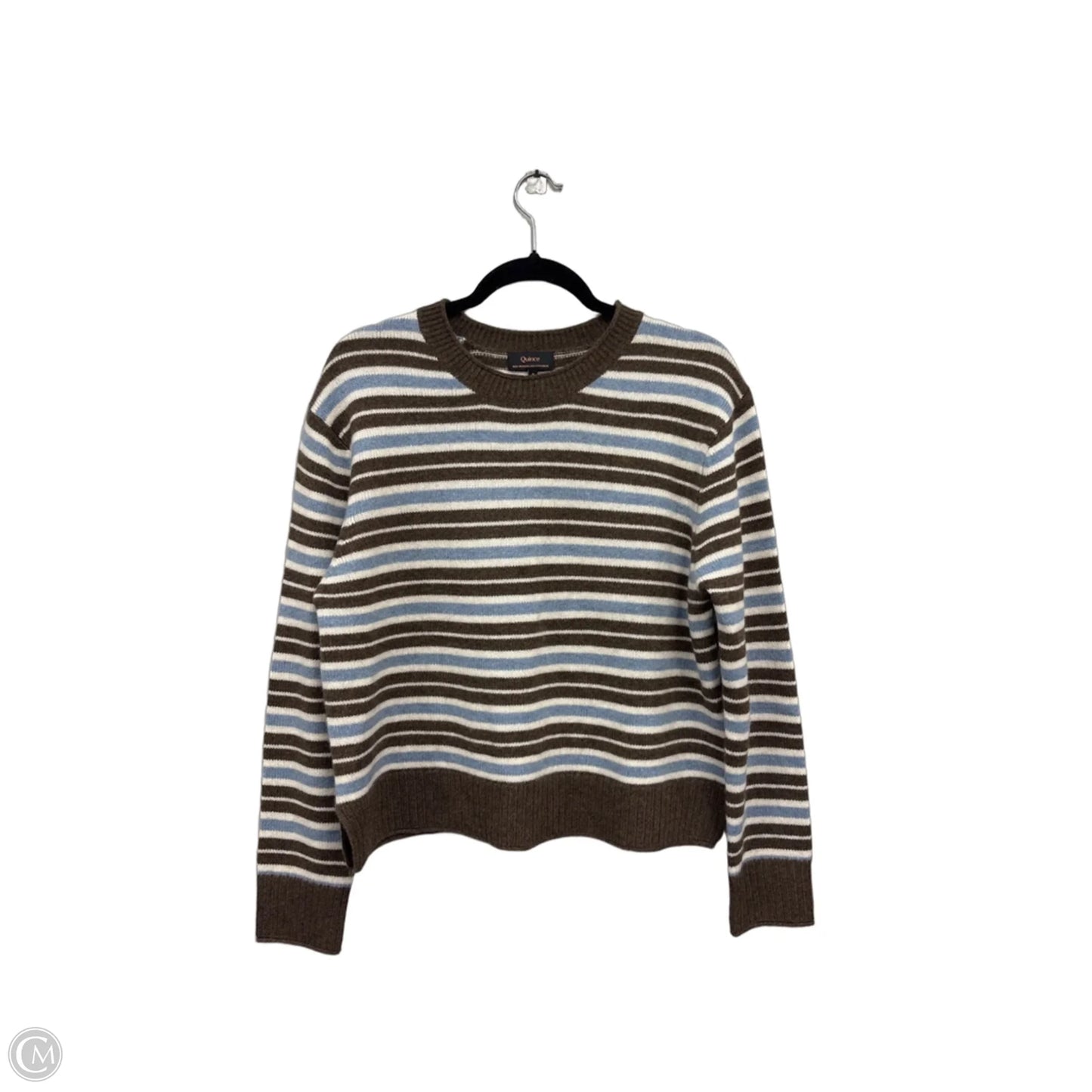 Sweater Cashmere By Quince In Blue & Brown, Size: S