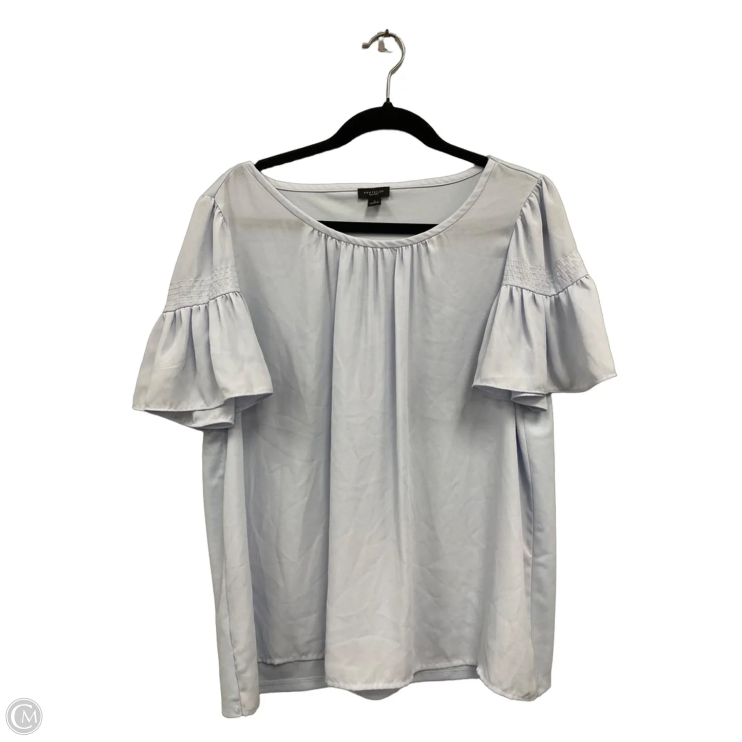 Top Short Sleeve By Ann Taylor In Blue, Size: Xl