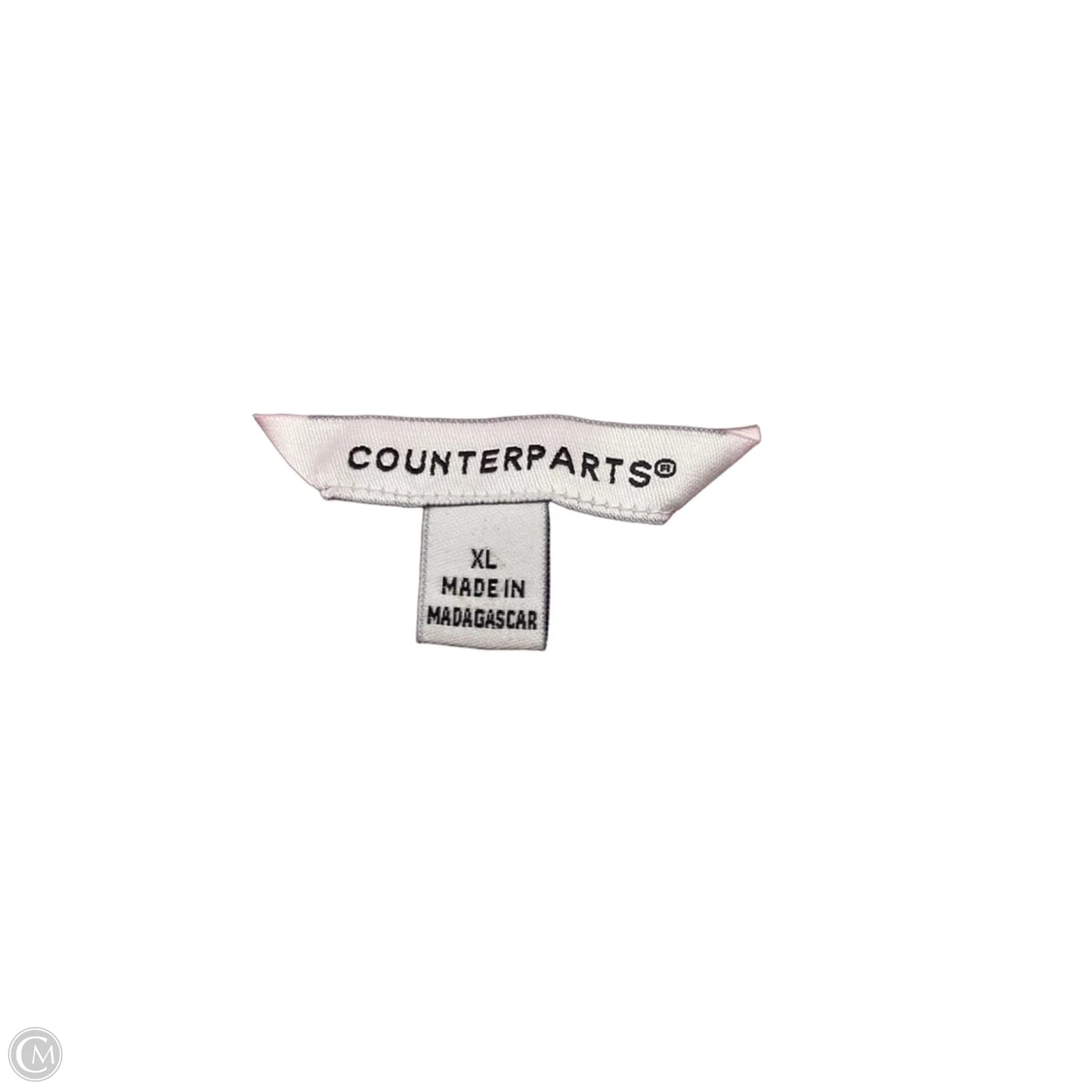 Top 3/4 Sleeve By Counterparts In Pink, Size: Xl