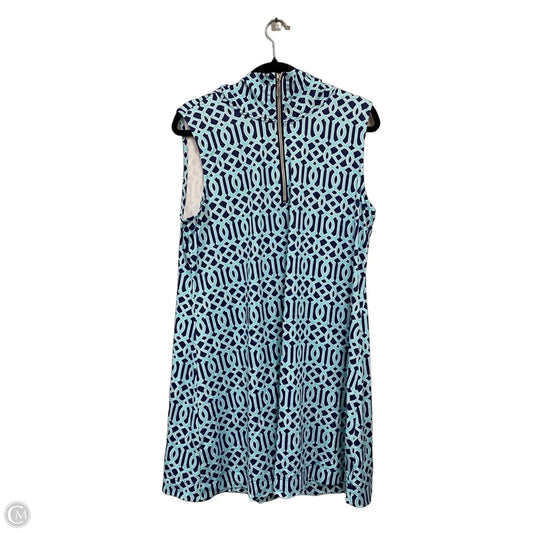 Dress Casual Short By Lulu B In Blue & White, Size: Xl