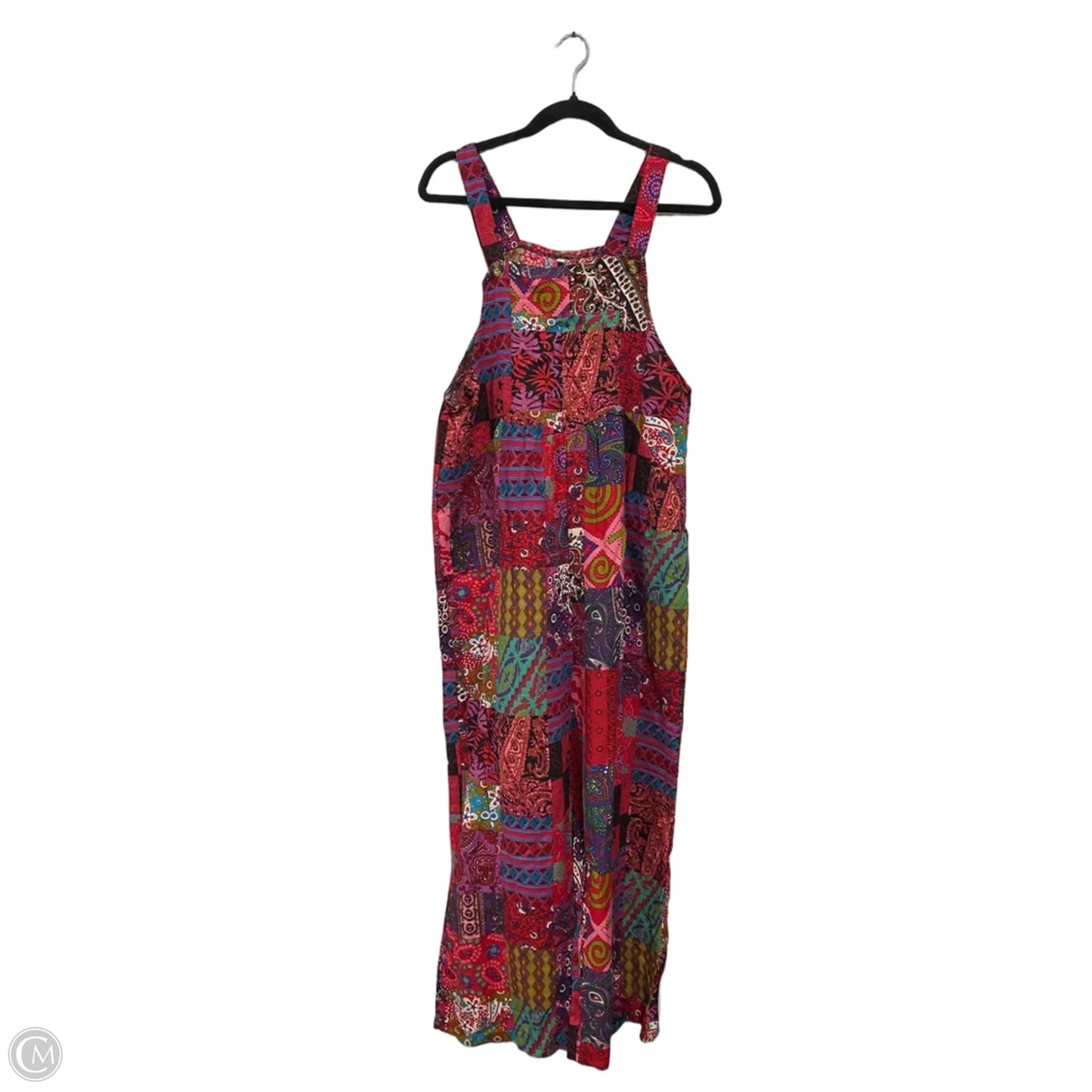 Overalls By Clothes Mentor In Purple & Red, Size: Xl