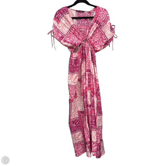 Dress Casual Maxi By Zara In Pink & Purple, Size: Xs
