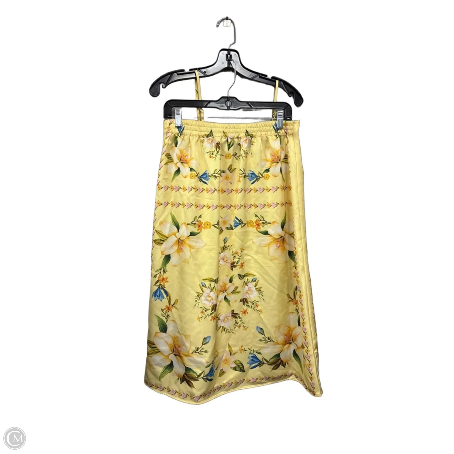 Skirt Set 2pc By Rachel Zoe In Blue & Yellow, Size: M