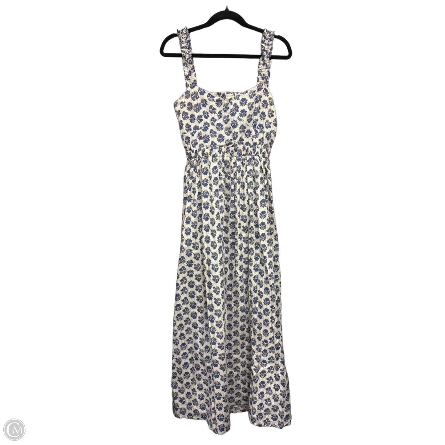 Dress Casual Maxi By En Creme In Blue & Cream, Size: M