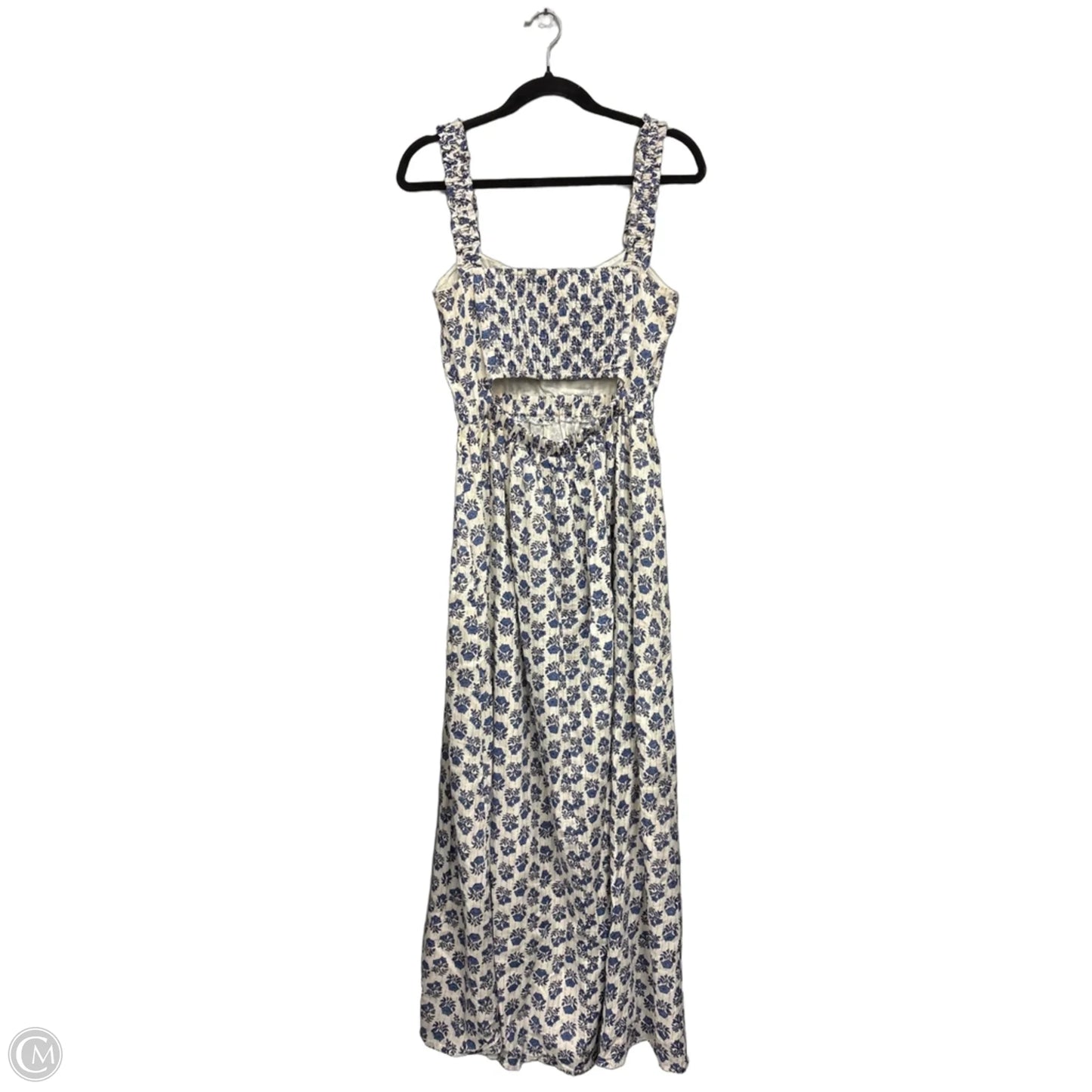 Dress Casual Maxi By En Creme In Blue & Cream, Size: M