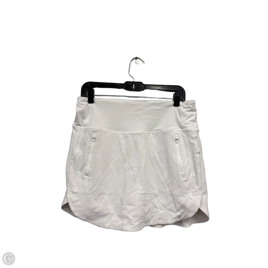 Athletic Skort By Athleta In White, Size: M