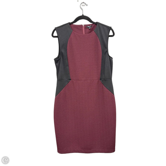 Dress Casual Short By Apt 9 In Maroon, Size: L