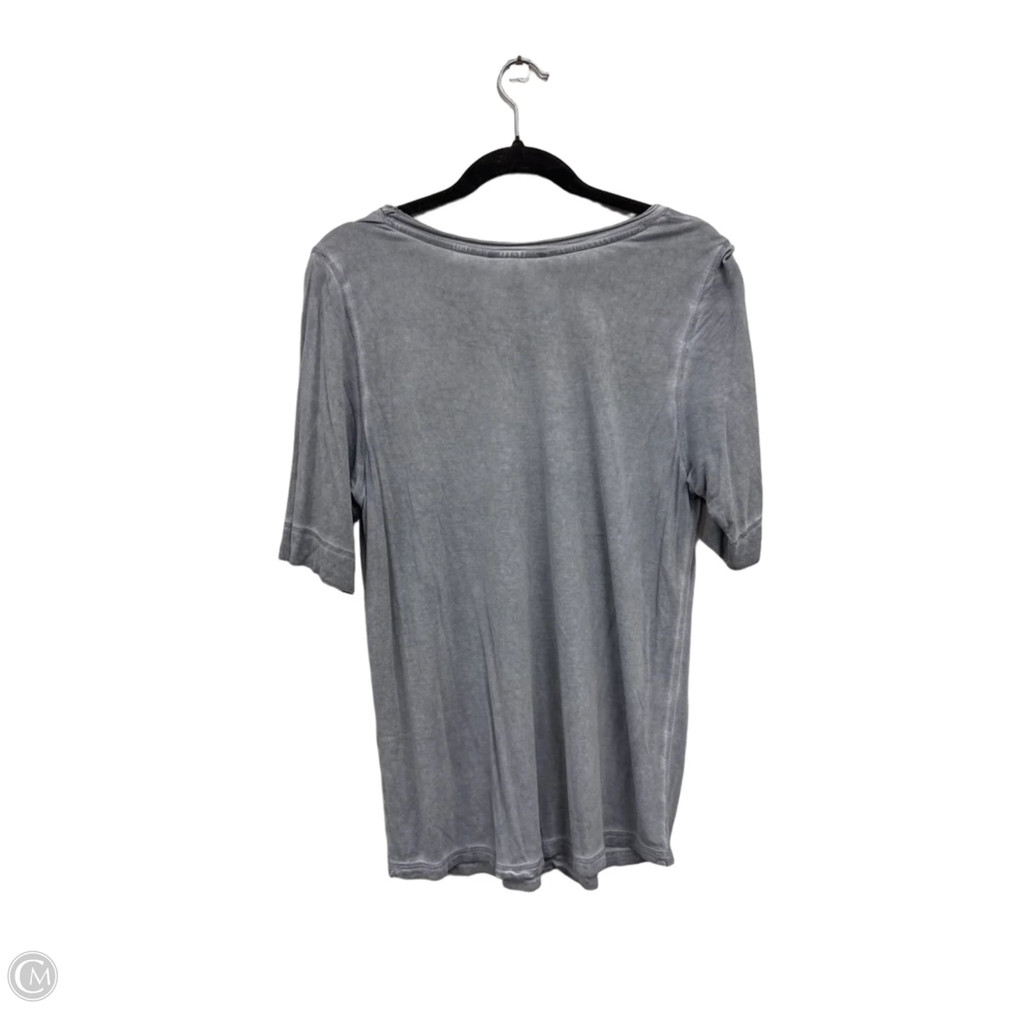 Top Short Sleeve Basic By Banana Republic In Grey, Size: L